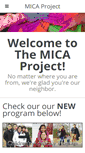 Mobile Screenshot of mica-project.org